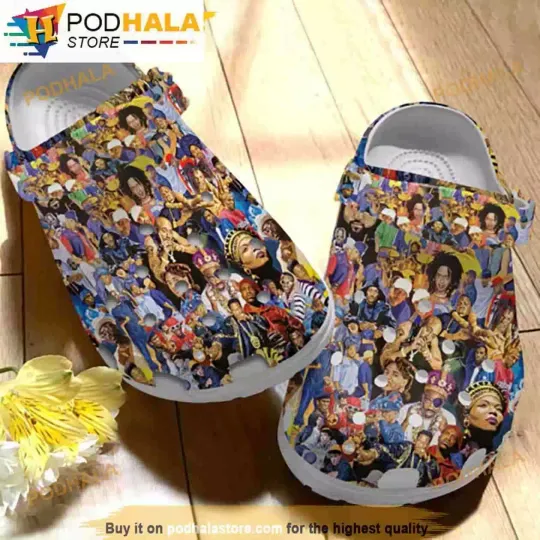 Hip Hop Legends Music Gifts 3D Funny Shoes Slippers, Shoes Gift For Fan