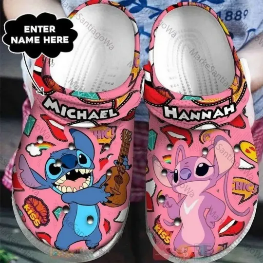 Stitch And Angel Love And Hobby Clogs For And Adults
