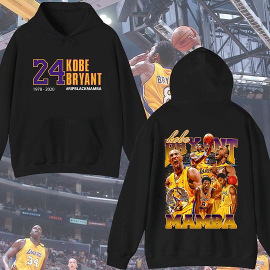 Kobe Bryant Hoodie, Mamba Pullover Merch For Unisex Mens Womens Fan Gift Him Her