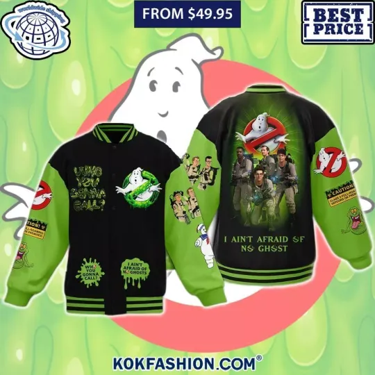 Ghostbusters Varsity Baseball Jacket