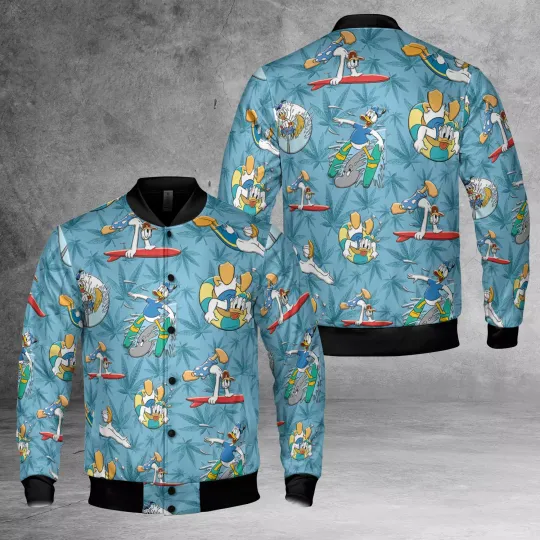 Donald Duck Surfing Summer Is Calling And I Must Go Summer Beach Jacket