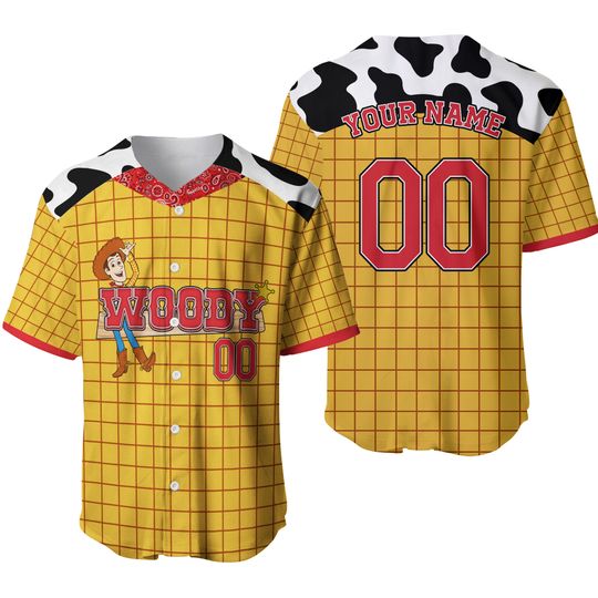Discover Personalized Woody Disney Baseball Jersey, Disney Jersey