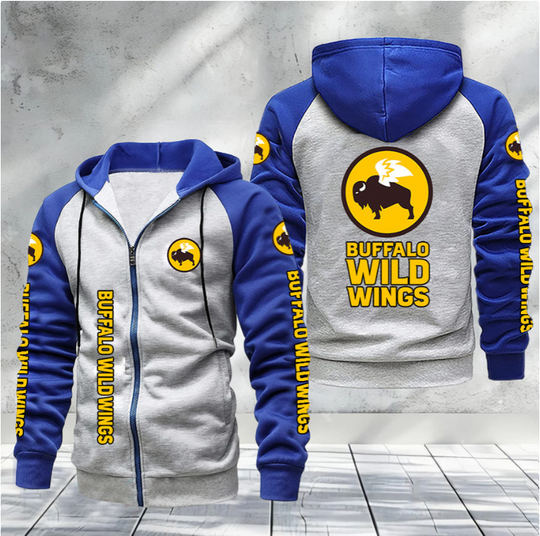 Buffalo Wild Wings Raglan Full Zip Hoodies