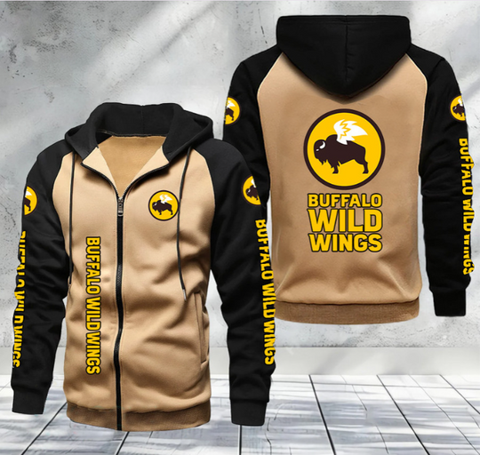 Buffalo Wild Wings Raglan Full Zip Hoodies
