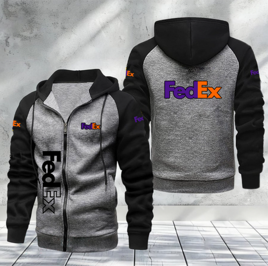 Fedex Raglan Full Zip Hoodies