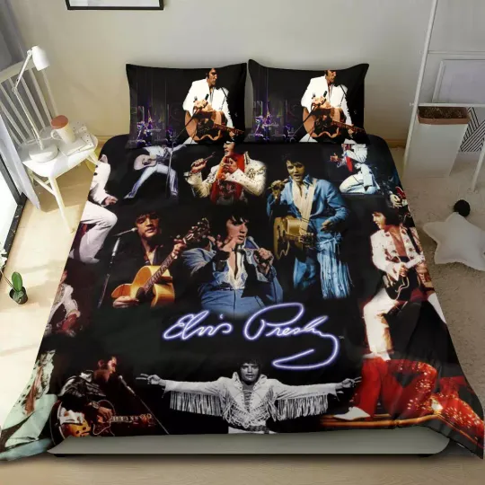 Elvis Presley Music Gift Idea, Elvis Presley Lovers Bedding Set