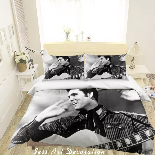 3D Rock Elvis Presley Bedding Set