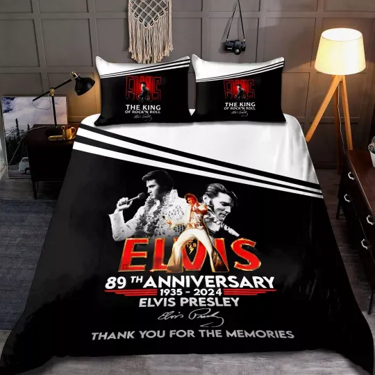 Elvis Presley Thank You Bedding Set