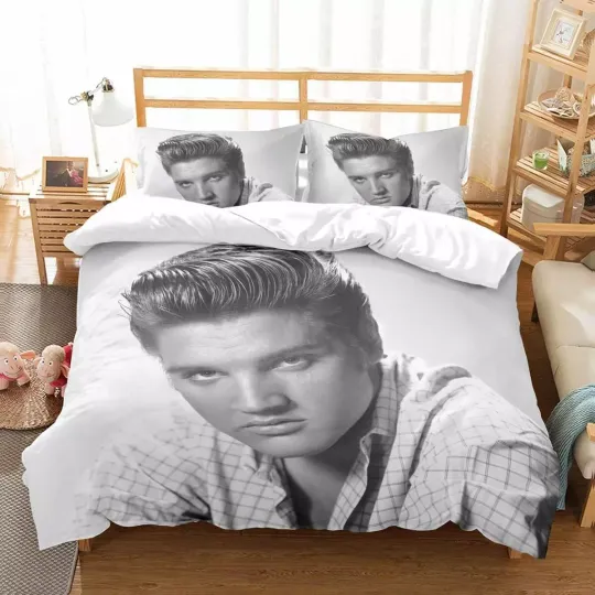 Classic Style Elvis Presley King of Rock and Roll Bedding Set