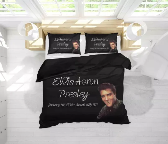 3D Elvis Presley Rock Star Bedding Set