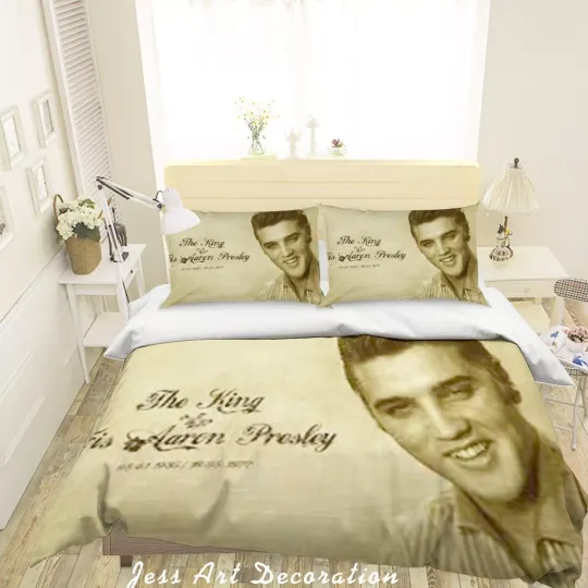 3D Rock Elvis Presley Bedding Set