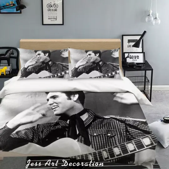 3D Rock Elvis Presley Bedding Set