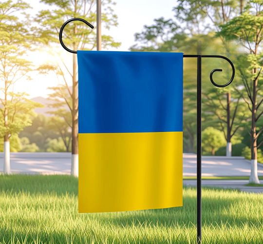 Stand With Ukraine Garden Flag, We stand With Ukraine flag, Support Ukraine, Ukraine Flag, Trump Won Flag