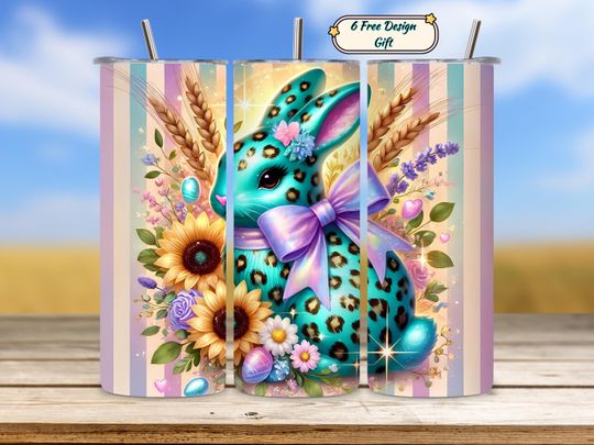 Easter Tumbler Wrap  , 20oz Skinny Tumbler Sublimation Design, Peeps Easter   , Cute Bunny  , Spring Sublimation Design