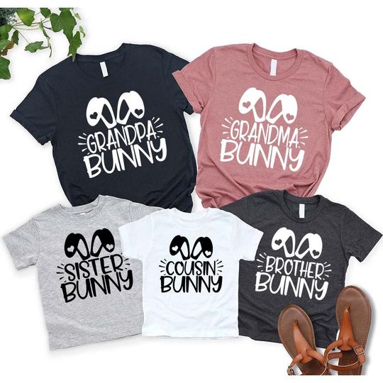 Easter Family Bunny Shirt, Bunny Ear Shirt, Easter Bunny Matching Shirt, Easter Family Shirt, Bunny Family Shirts, Easter Family Gift Shirts