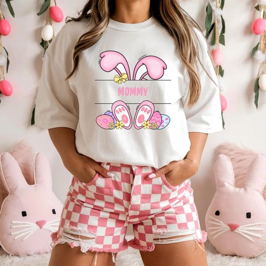 Easter Matching Shirt, Easter Bunny Family Shirts, Custom Easter Outfit, Easter Rabbit Family Shirt, Gift for Easter, Mommy Daddy Baby Shirt