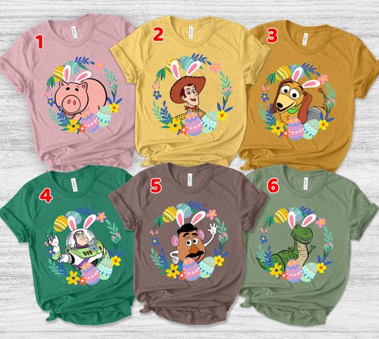 Disney Toy Story Easter Shirt, Custom Toy Story Easter Shirt, Sheriff Woody Easter, Slinky Dog Easter Shirt, Toy Story Jessie Easter