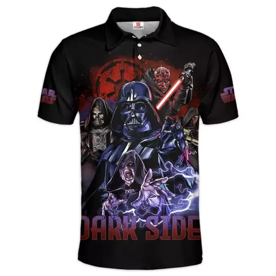 Star Wars Dark Side Darth Vader Gift For Fans Polo Shirt, Birth Day Gift