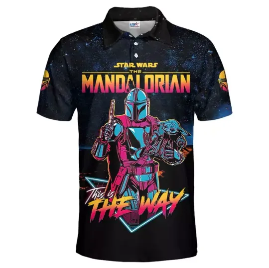 Star Wars The Mandalorian This Is The Way Polo Shirt, Father Day Polo Shirt