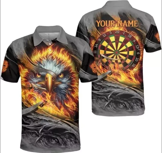 Personalized Dart Short Sleeve Men's Polo Shirt