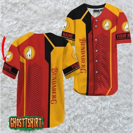 Personalized Bundaberg Rum Baseball Jerseys