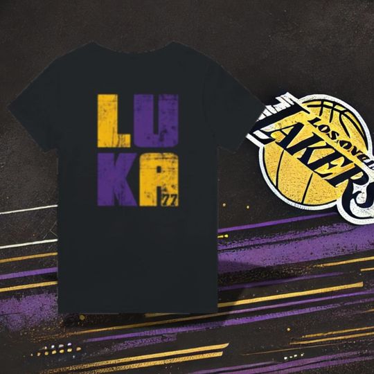 Luka Doncic Lakers Graphic Tee  Heavyweight Cotton, Classic Fit T-Shirt