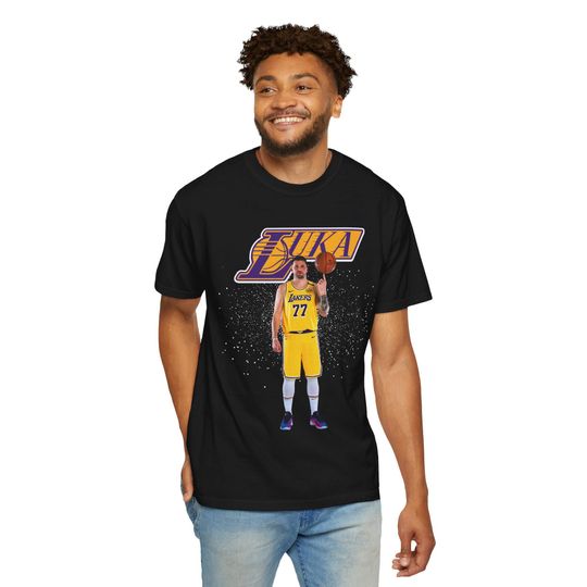 Luka Doncic Lakers Basketball T-Shirt, Premium Comfort Colors Tee, Unisex Graphic Tee, NBA Fan Shirt, Sports Apparel