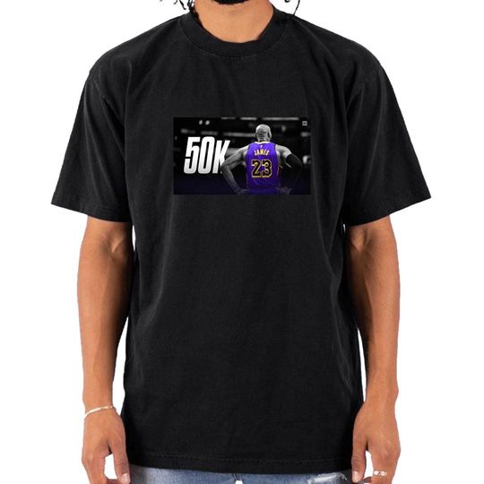 50k points lakers lebron James legendary tee breaking records king James