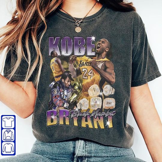 Kobe Bryant 90s Vintage Bootleg Style Basketball T-Shirt, Kobe Bryant Basketball T-Shirt, Kobe Bryant 90S Vintage Bootleg
