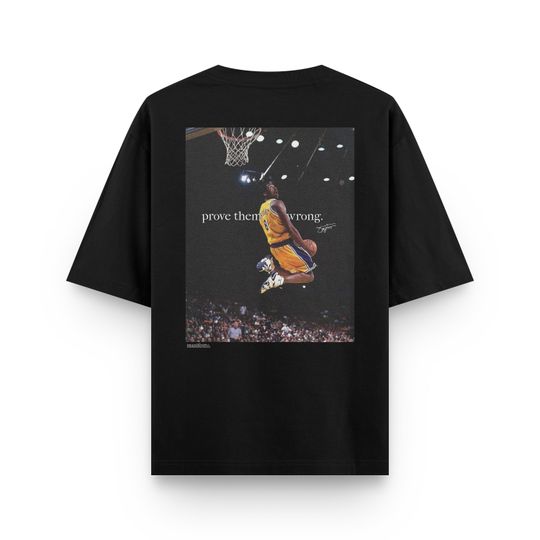 Kobe Bryant Signature T-shirt, Oversize, Vintage Basketball Shirt, Kobe Tshirt, Black Mamba Tee, Basketball Lover Gift, Gift for Him, Unisex