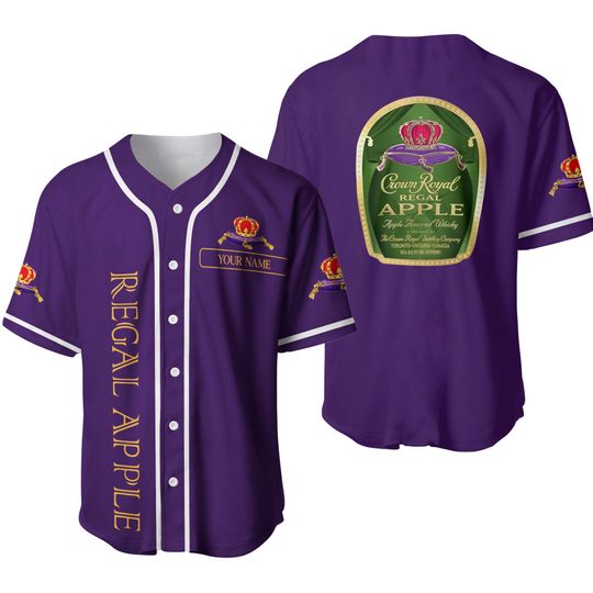 Crown Royal Apple Baseball Jersey Shirt, Father's Day, Gift For Men