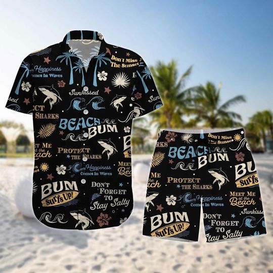Beach B Hawaiian Shirt, Aesthetic Coconut Girl Tee, Surf Swim Shorts, Girl Beach Summer Pants, Shark Lover Gifts, Gift For Him