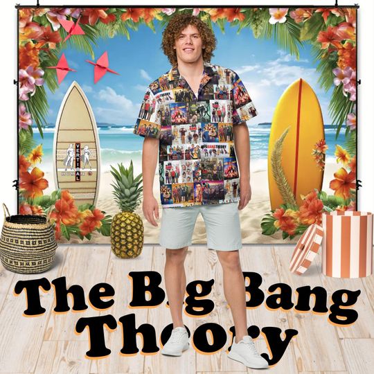 The Big Bang Theory - Hawaiian Shirt Aloha Short Sleeve - Posters of All Seasons - Gift Idea, Vintage Style, Fashion for Men Women Children