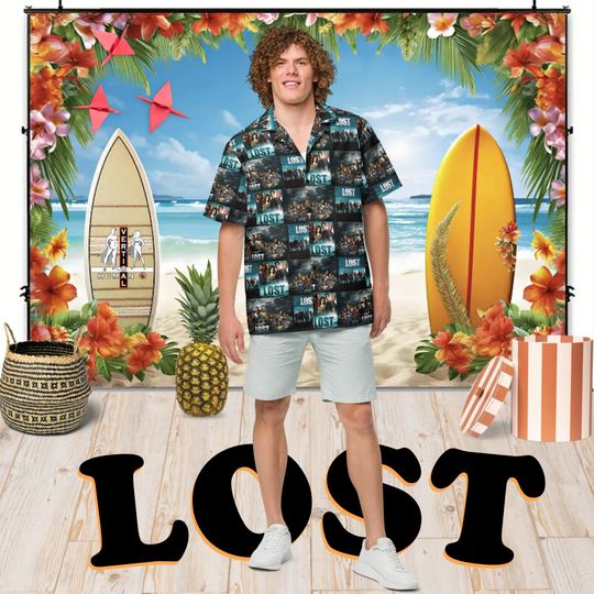 Lost - Hawaiian Aloha Shirt Short Sleeve - All Seasons Posters - Gift Idea, Vintage Style, Men's Women's Kids' Fashion