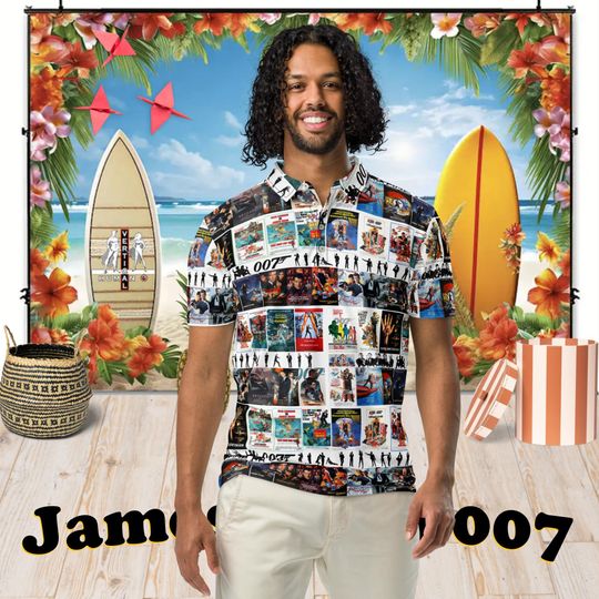 James Bond 007 - Mens slim fit polo - Stylish Apparel for Men | Perfect Gift for Bond Fans & Fashion Lovers