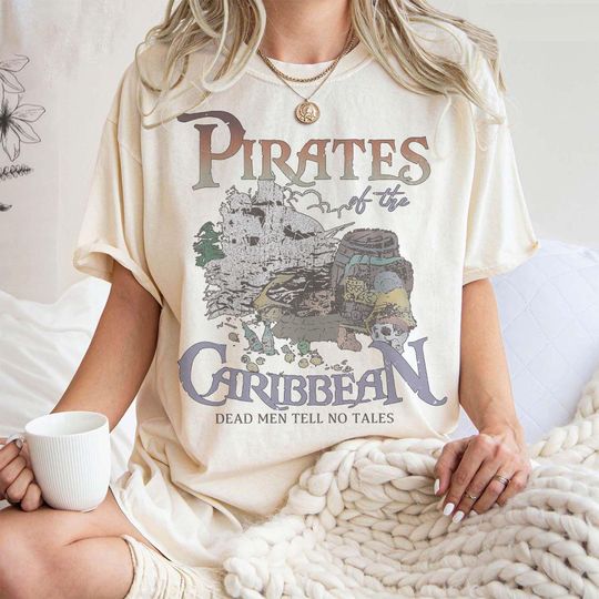 Vintage Pirates of the Caribbean Disneyland Shirt, Disney Shirt, Dead Men Tell No Tales Shirt, Disneyland Shirt, Disney Shirt