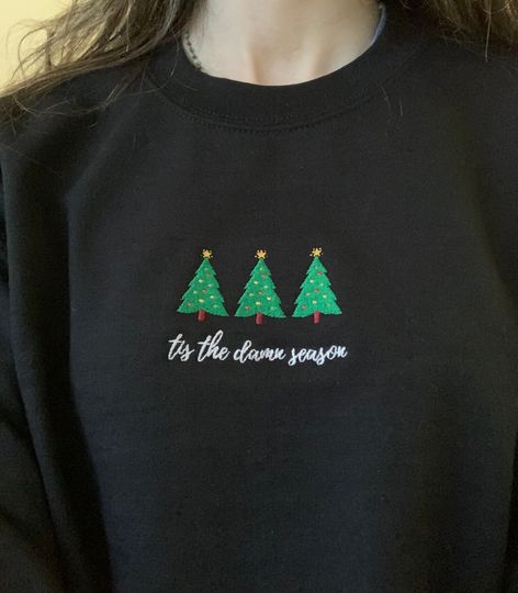 Embroidered Tis The Damn Season Unisex Sweatshirt