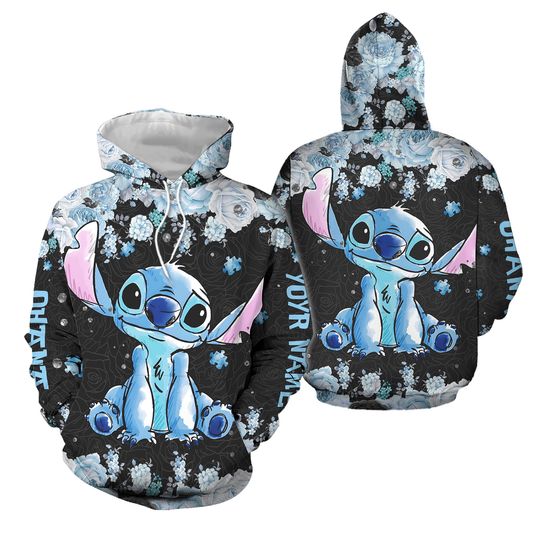 Custom Stitch 3D Hoodie Leggings, Ohana Means Family 3D Hoodie Leggings
