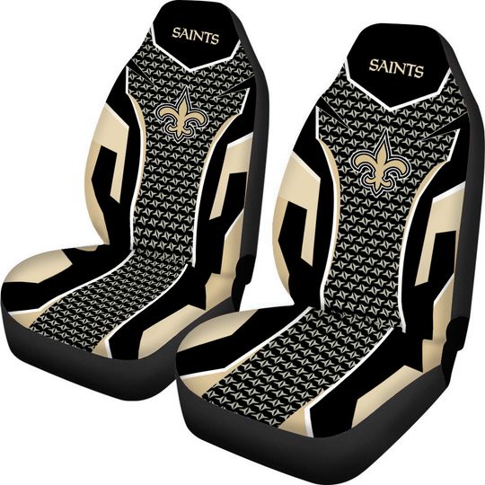 New Orleans Saints 5 Seater Universal Car Seat Cover Truck Cushion Protector