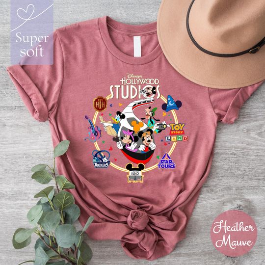 Disney Hollywood Studios Shirt, Mickey Hollywood Studios, Retro Hollywood Studios Trip Shirt, Disney Family Vacation, Disney Tank Top