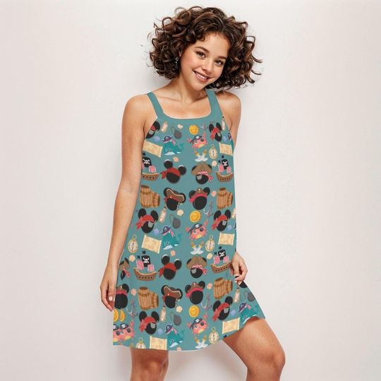 Mickey Pirate Dress , Disney Cruise dress, Pirate Night Dress ,Disney Cruise Outfit