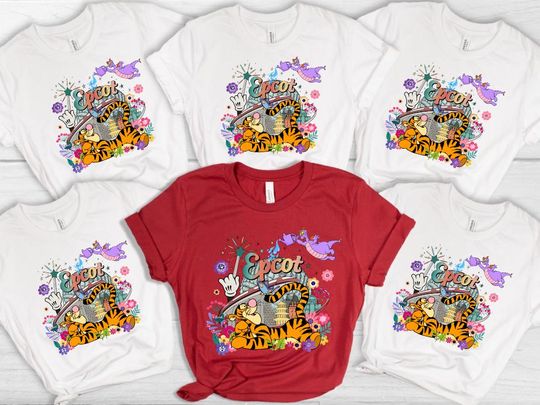 Vintage Epcot Shirt, Disney Epcot Shirt, Disney Trip Shirt, Disney Family Shirts, Mickey and Friends, Disney Characters