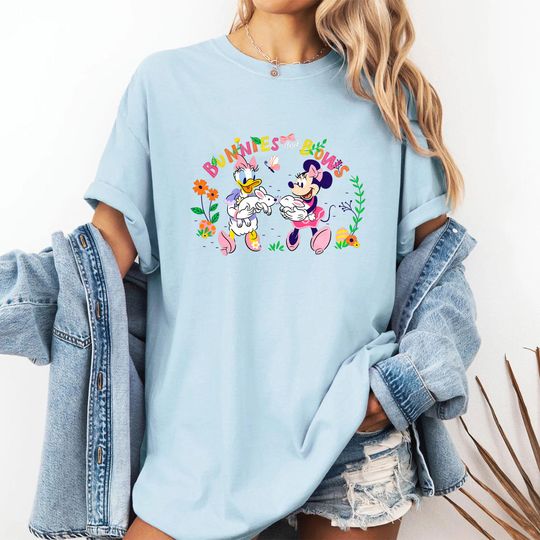 Disney Minnie and Daisy Bunnies and Bows Girls Easter Shirt, Mickey And Friends Easter Shirt, Disney Family Easter Shirt, TGSB567