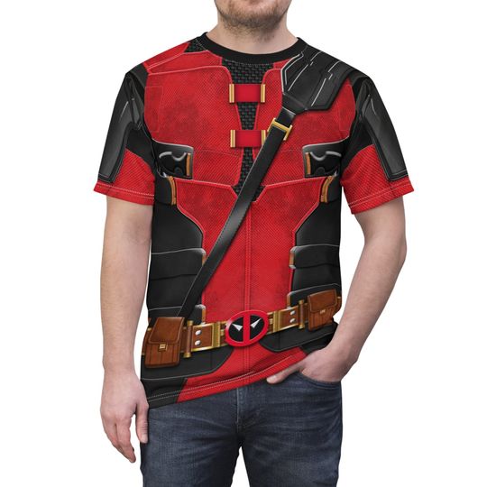 Deadpool Unisex Shirt, Deadpool and Wolverine Charater Costume, Mutant Human Cosplay, Halloween Event Apparel, Comic-Con Outfit, runDisney