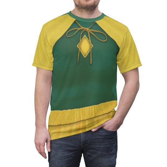WandaVision TV Series Costume, Green and Yellow Vision Halloween Shirt, Vision Outfits Inspired, Vision Cosplay Costume, Halloween Party