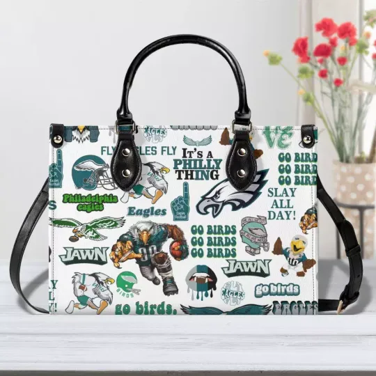 Champion’s Soar Leather Handbag, Philly Wings Leather Handbag, Woman Handbag