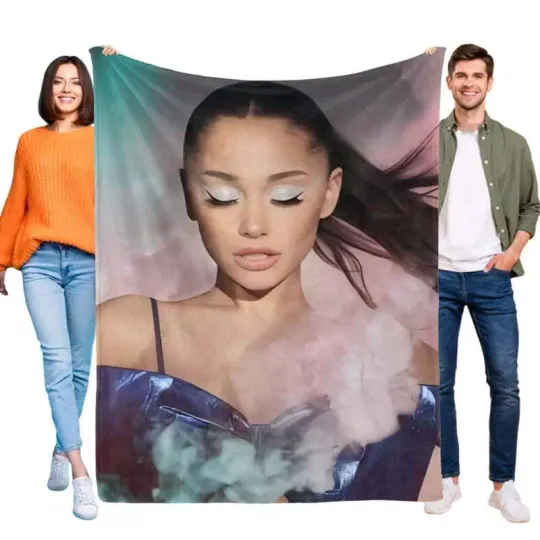 Ariana Throw Blanket For Kids Boys Girls Fans Bed Couch Gifts