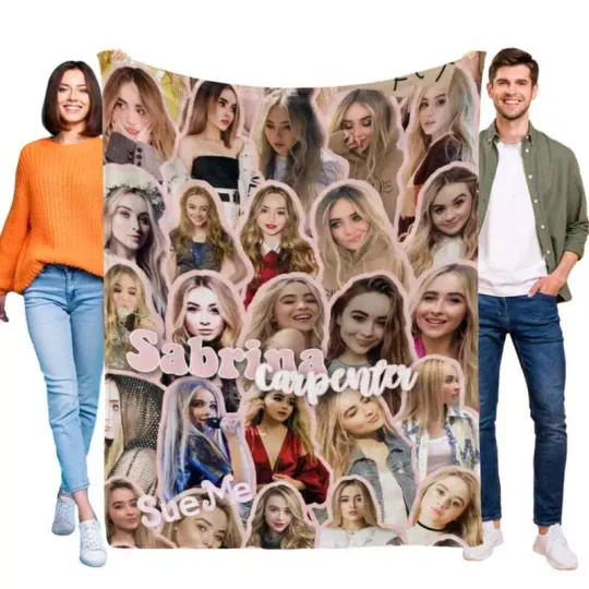 Sabrina Carpenter Throw Blanket For Kids Boys Girls Bed Couch Gifts