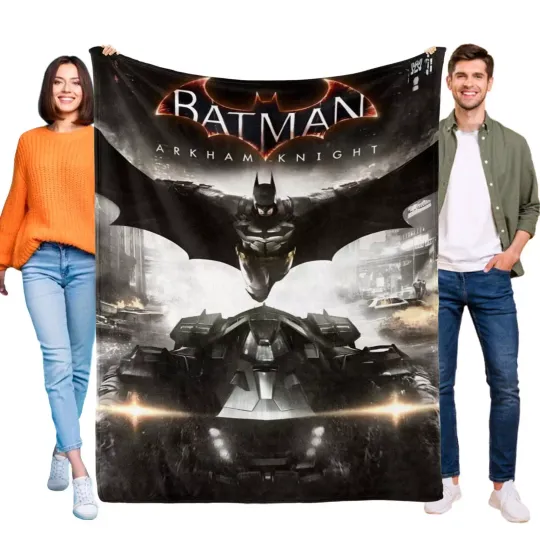 Batman Arkham Knight Blanket for Kids Soft Throw Blanket Gift Home Decor