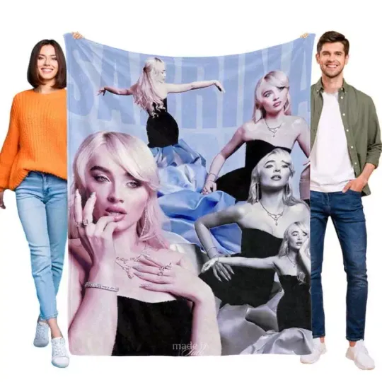 Sabrina Carpenter Throw Blanket For Kids Boys Girls Fans Bed Couch Gifts